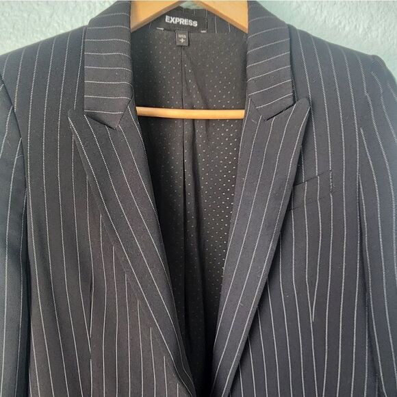 Express button front blazer sport jacket minimalist contemporary - Picture 2 of 16